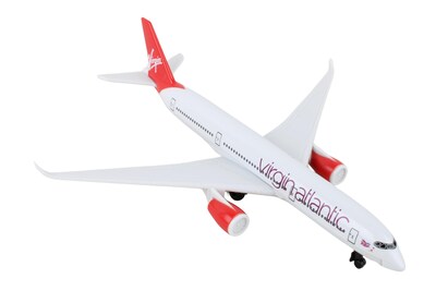 Foto 2 | Avión De Juguete Daron Virgin Atlantic Q350 De Metal Fundido A Presión Durante Más De 3 Años - Venta Internacional.