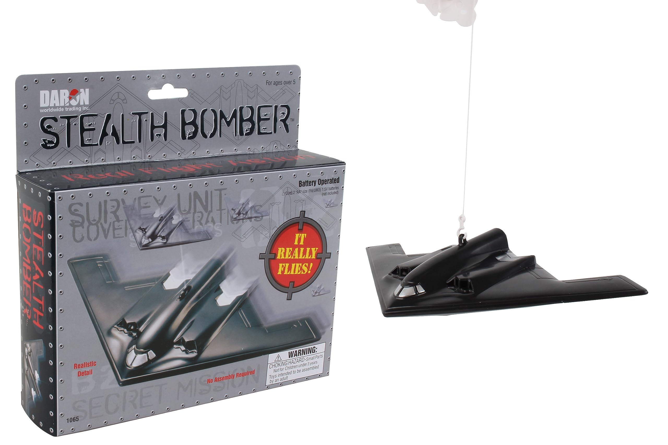 Foto 2 pulgar | Bombardero Flying Toy Daron B-2, Funciona Con Pilas Y Cuerda - Venta Internacional.