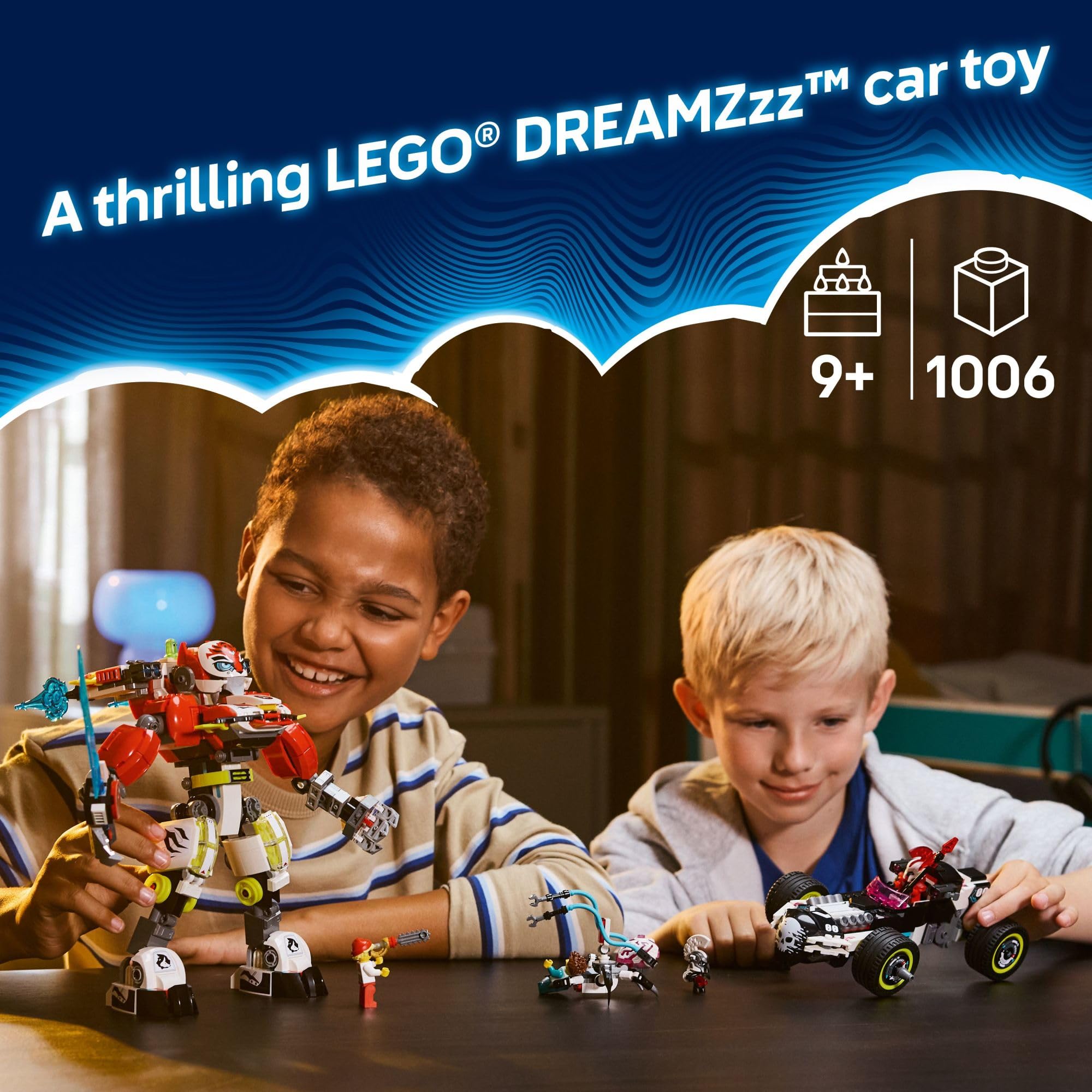 Foto 2 | Juguete De Construcción Lego Dreamzzz Cooper Tiger Mech Y Zero's Hot Rod Car - Venta Internacional.