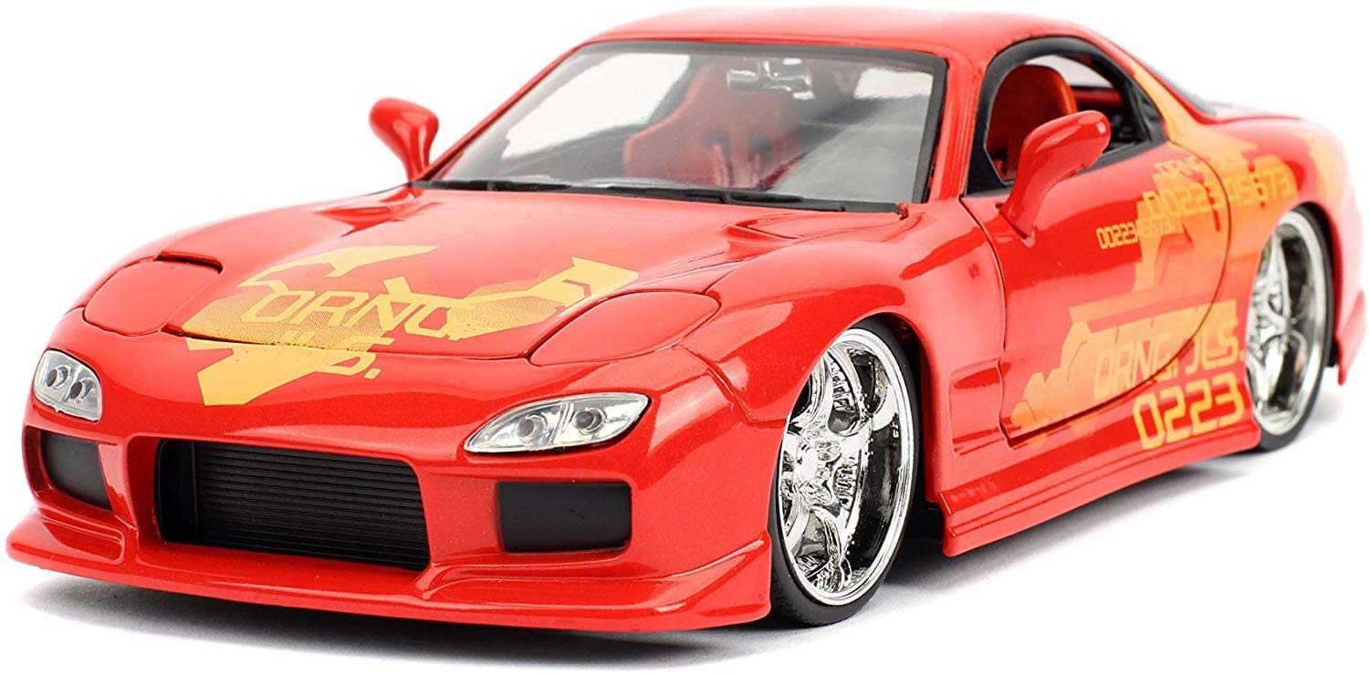Foto 3 pulgar | Maqueta De Coche Fundido A Presión Jada Toys Orange Julius Mazda Rx-7 1/24 - Venta Internacional.