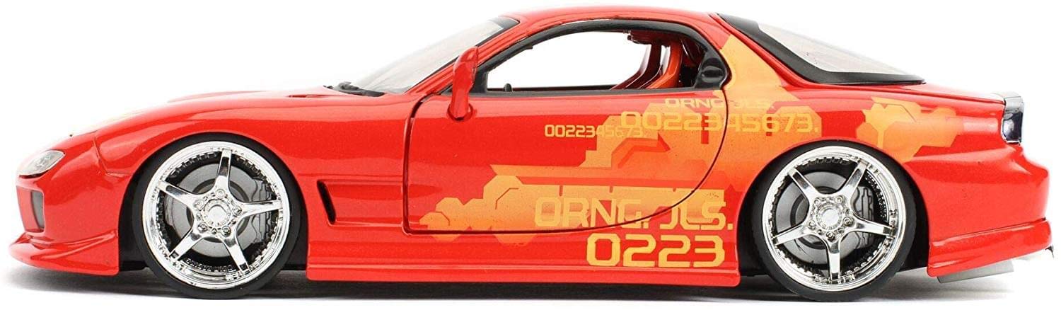 Foto 4 pulgar | Maqueta De Coche Fundido A Presión Jada Toys Orange Julius Mazda Rx-7 1/24 - Venta Internacional.