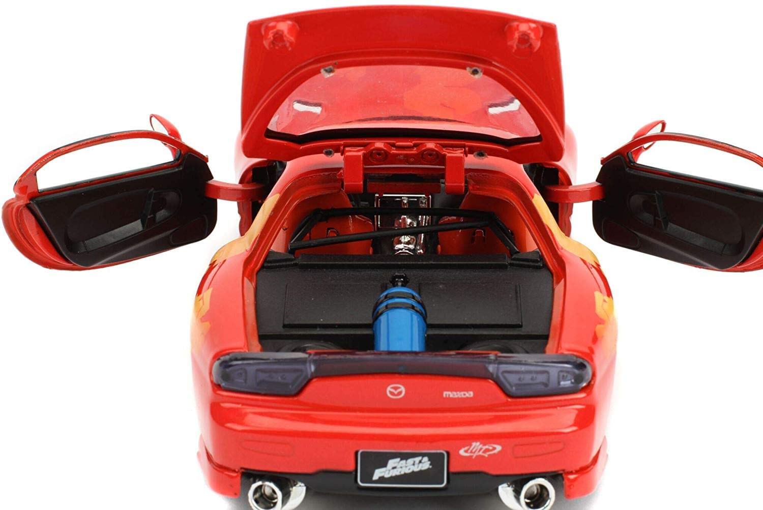 Foto 6 pulgar | Maqueta De Coche Fundido A Presión Jada Toys Orange Julius Mazda Rx-7 1/24 - Venta Internacional.