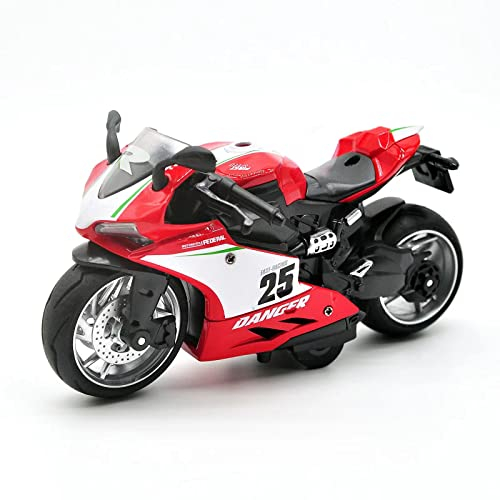 Foto 2 pulgar | Motocicleta De Juguete Cyysfivqz Pull Back Con Sonidos Y Luces 1:12 S - Venta Internacional.
