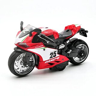 Foto 1 | Motocicleta De Juguete Cyysfivqz Pull Back Con Sonidos Y Luces 1:12 S - Venta Internacional.
