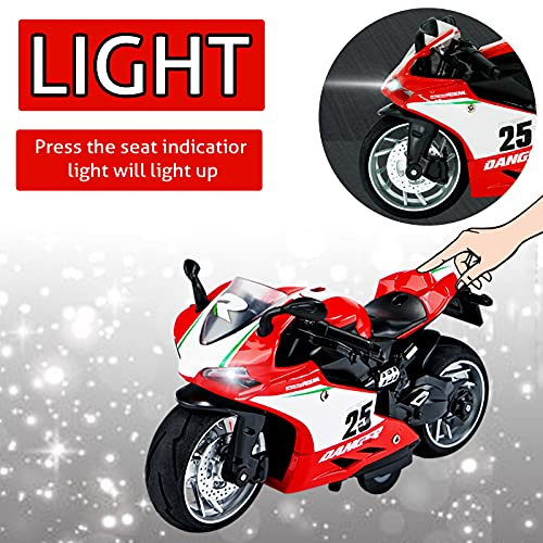 Foto 6 pulgar | Motocicleta De Juguete Cyysfivqz Pull Back Con Sonidos Y Luces 1:12 S - Venta Internacional.