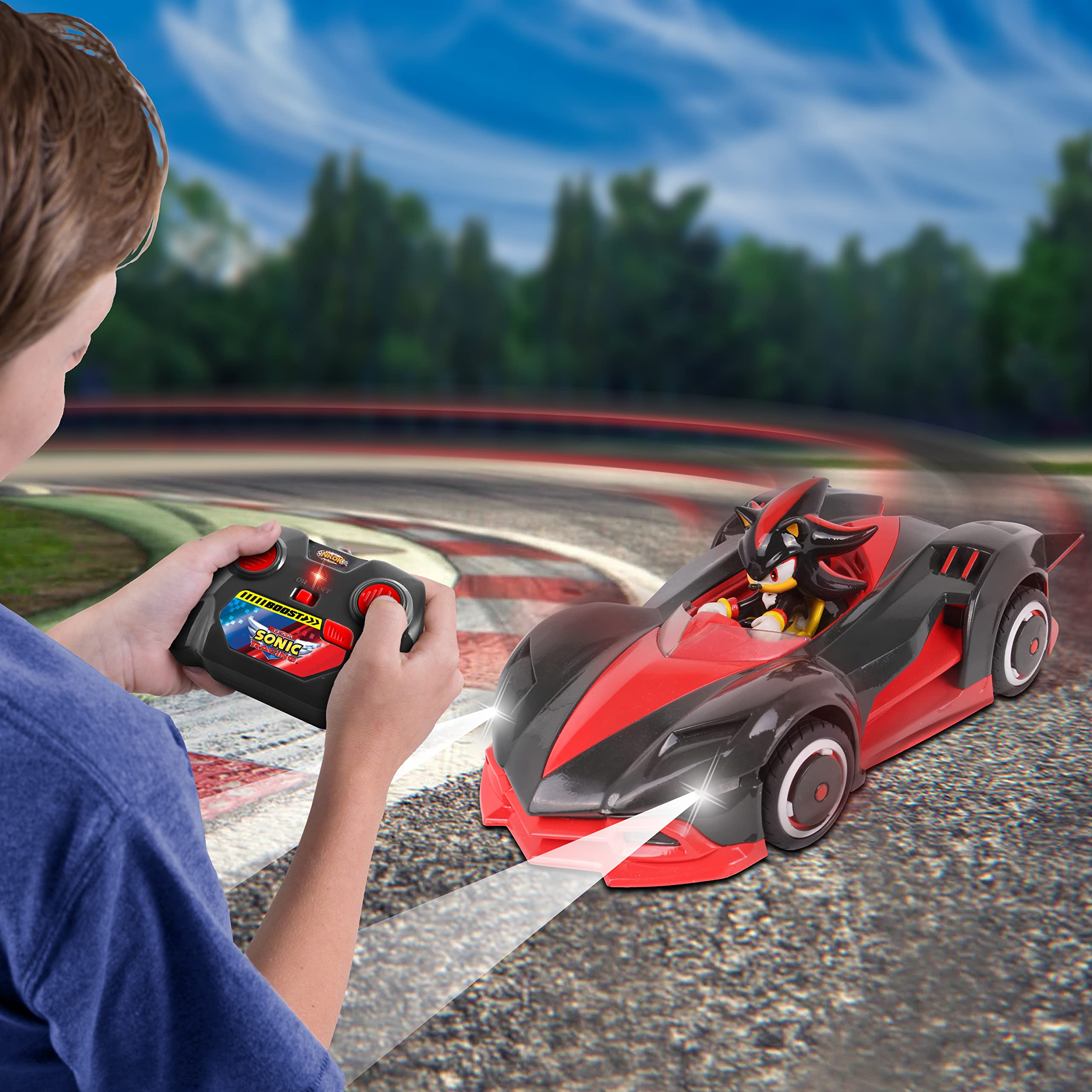 Foto 5 pulgar | Auto De Juguete Nkok Team Sonic Racing Radio Control Turbo Boost - Venta Internacional.
