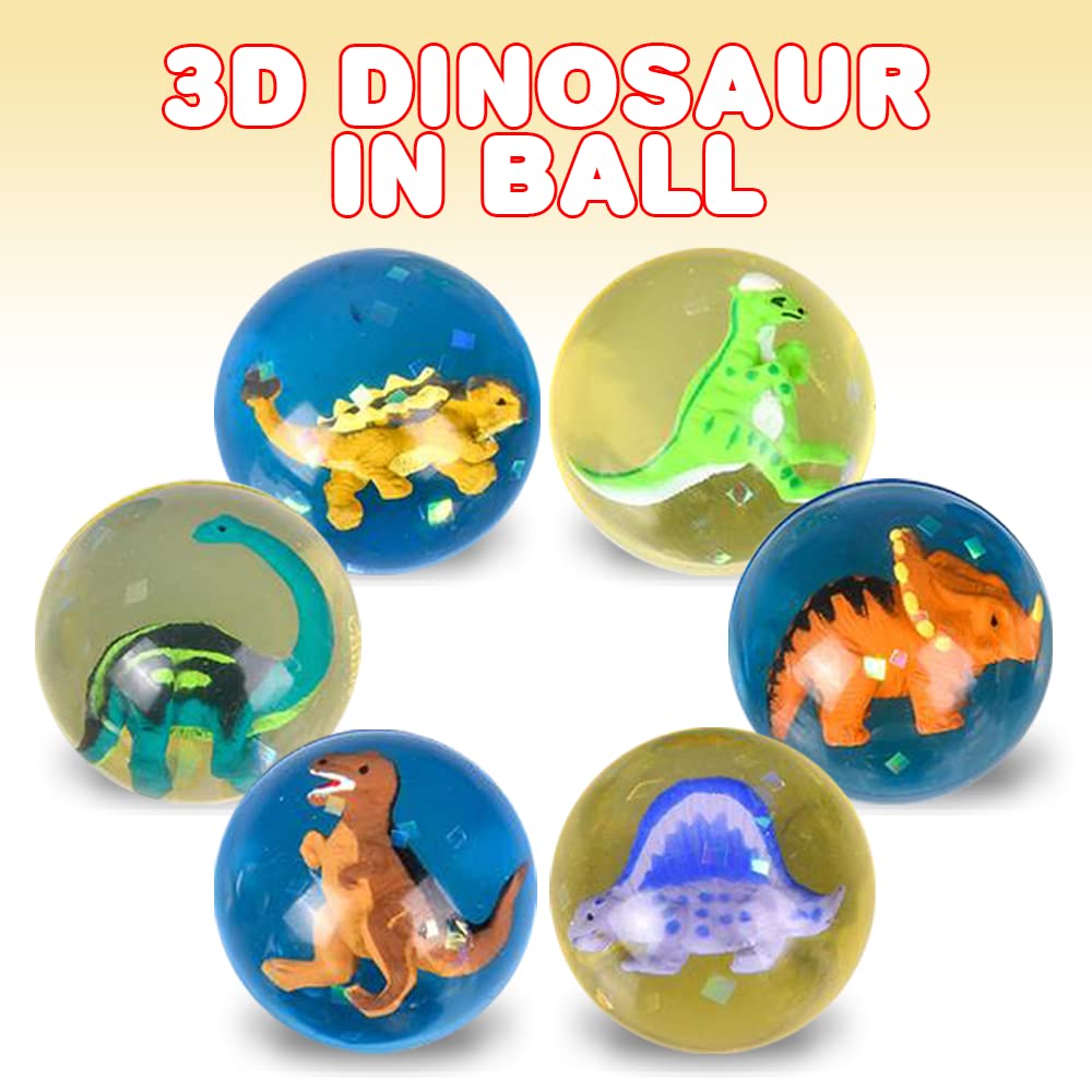 Foto 7 pulgar | Pelotas De Alto Rebote Artcreativity Dino Con Dinosaurio 3d En Su Interior - Venta Internacional.