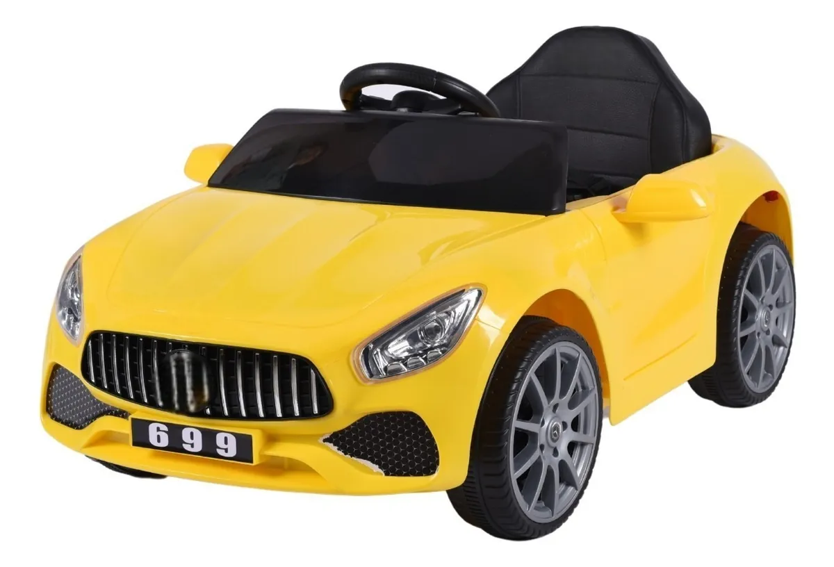Foto 2 pulgar | Carro Montable Eléctrico Aeiou B004 Llantas Eva Amarillo
