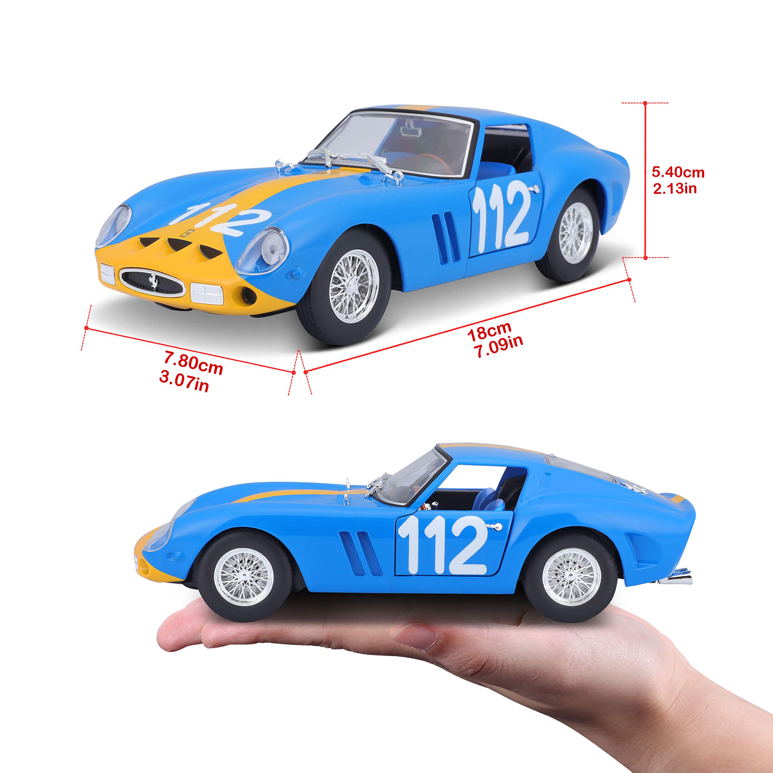 Foto 4 | Maqueta De Coche Fundido A Presión Bburago Ferrari 250 Gto 1962 A Escala 1:24 - Venta Internacional.