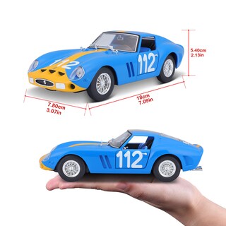 Foto 4 | Maqueta De Coche Fundido A Presión Bburago Ferrari 250 Gto 1962 A Escala 1:24 - Venta Internacional.
