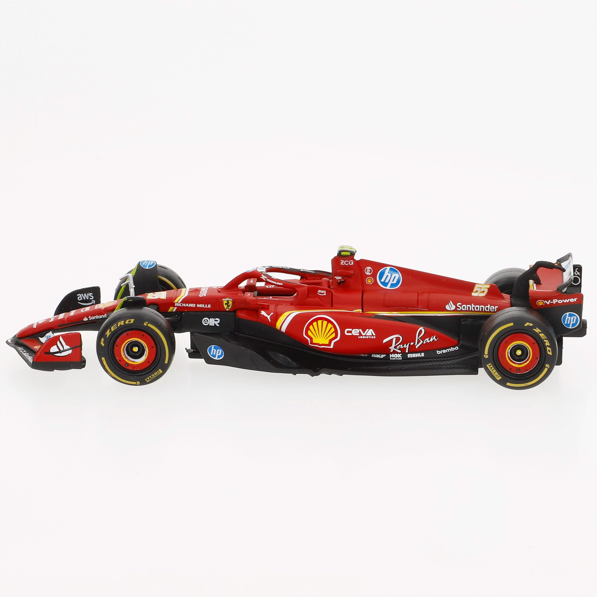 Foto 4 pulgar | Maqueta De Coche Fundido A Presión Bburago Ferrari Sf-24 A Escala 1:43 2024 - Venta Internacional.