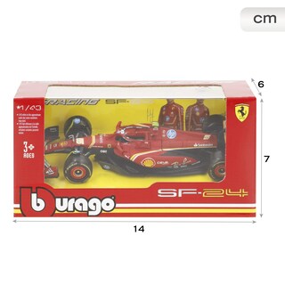 Foto 7 | Maqueta De Coche Fundido A Presión Bburago Ferrari Sf-24 A Escala 1:43 2024 - Venta Internacional.