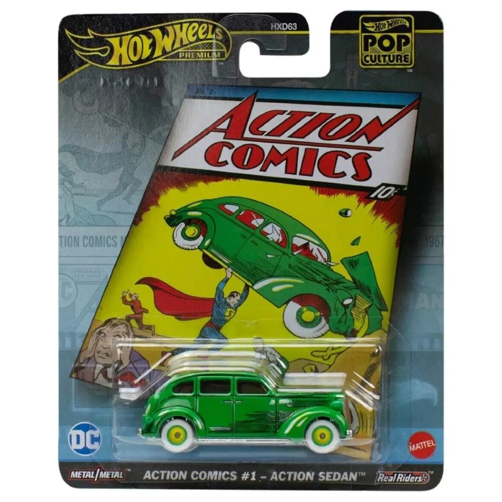 Foto 2 pulgar | Maqueta De Coche Hot Wheels Superman Action Comics 1 Action Sedan - Venta Internacional.