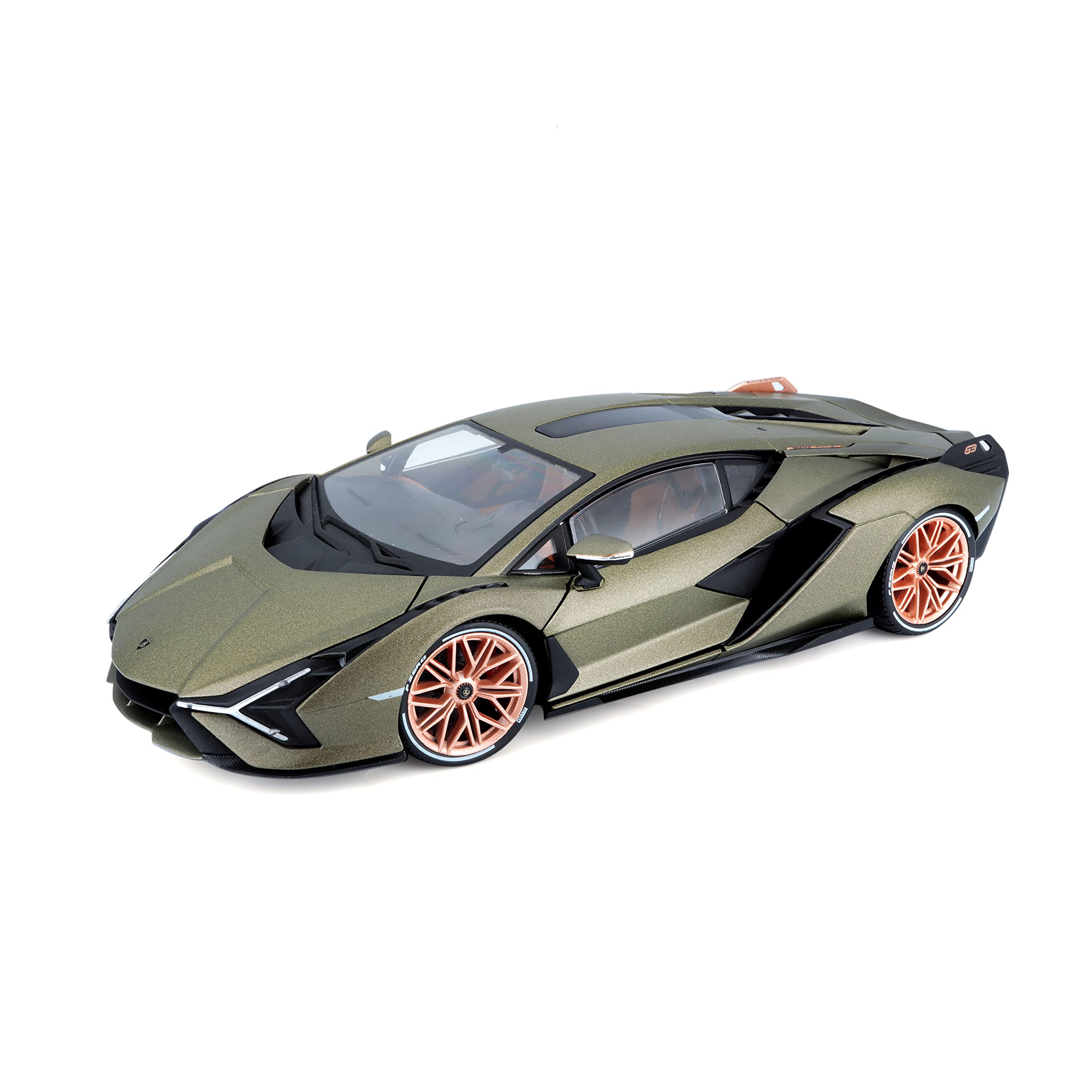 Foto 1 | Lamborghini Bburago Sián Fkp37 Fundido A Escala 1:18 Verde - Venta Internacional.