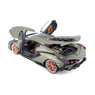 Foto 4 | Lamborghini Bburago Sián Fkp37 Fundido A Escala 1:18 Verde - Venta Internacional.