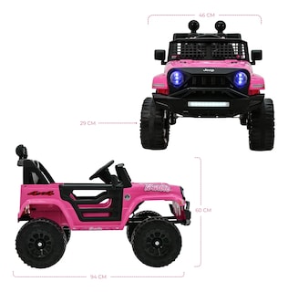 Foto 5 | Camioneta Eléctrica para Niña Jeep Aeiou B010 Rosa