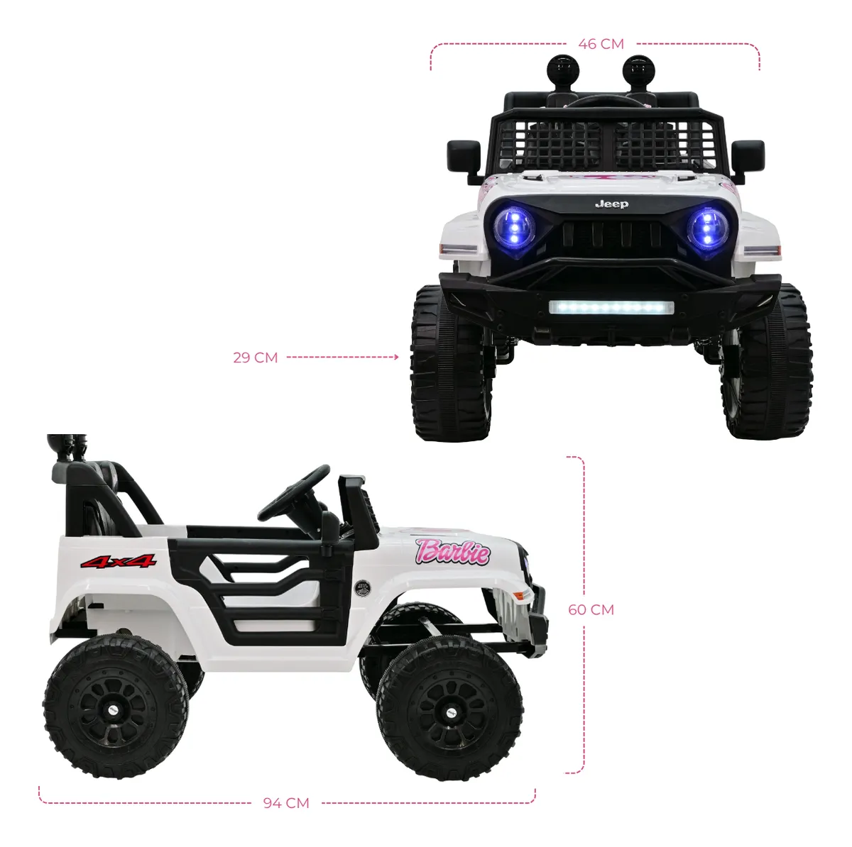 Foto 6 pulgar | Camioneta Eléctrica Para Niña Jeep Aeiou B010