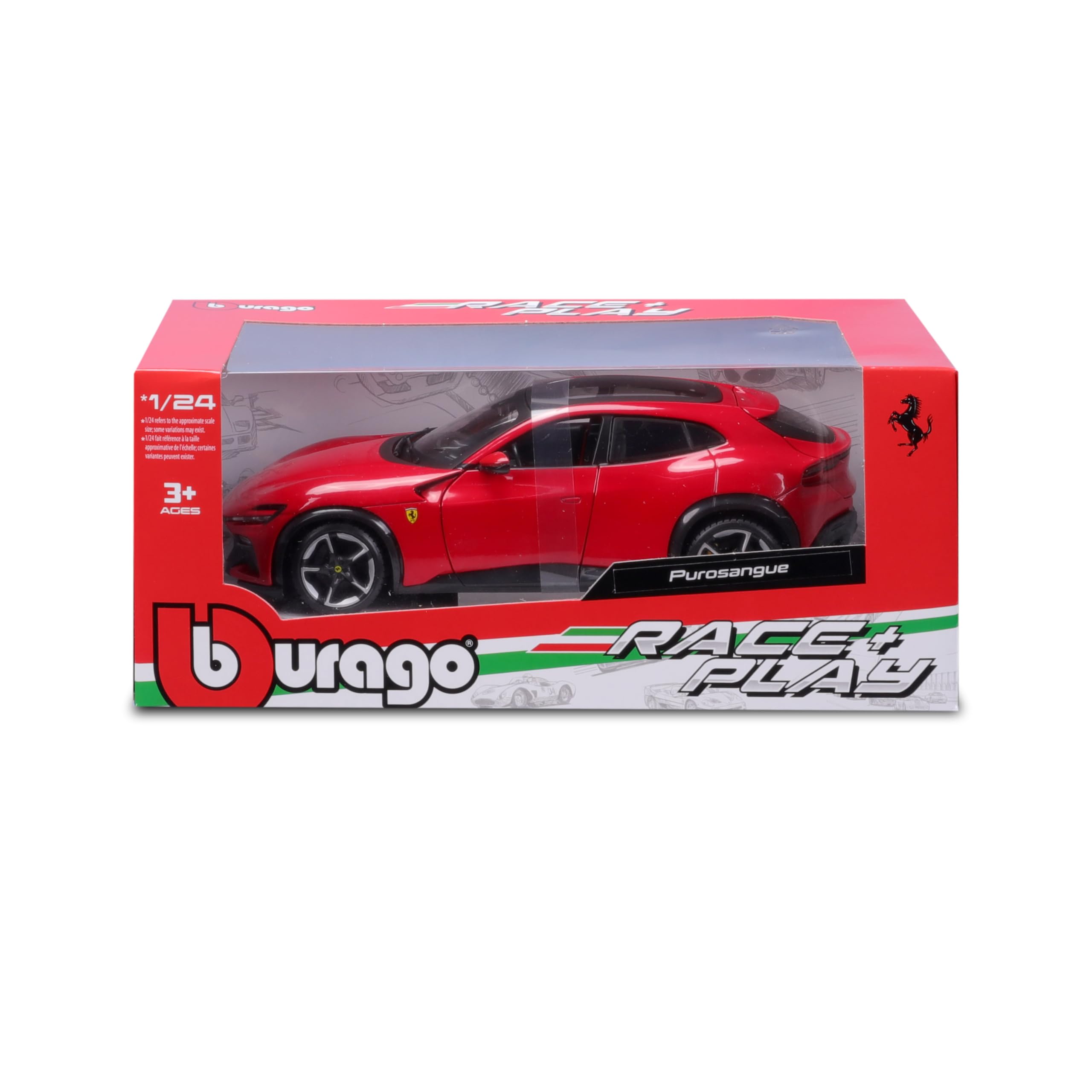Foto 3 pulgar | Maqueta De Coche Bburago Ferrari Purosangue Suv 1/24 Red 3+ - Venta Internacional.