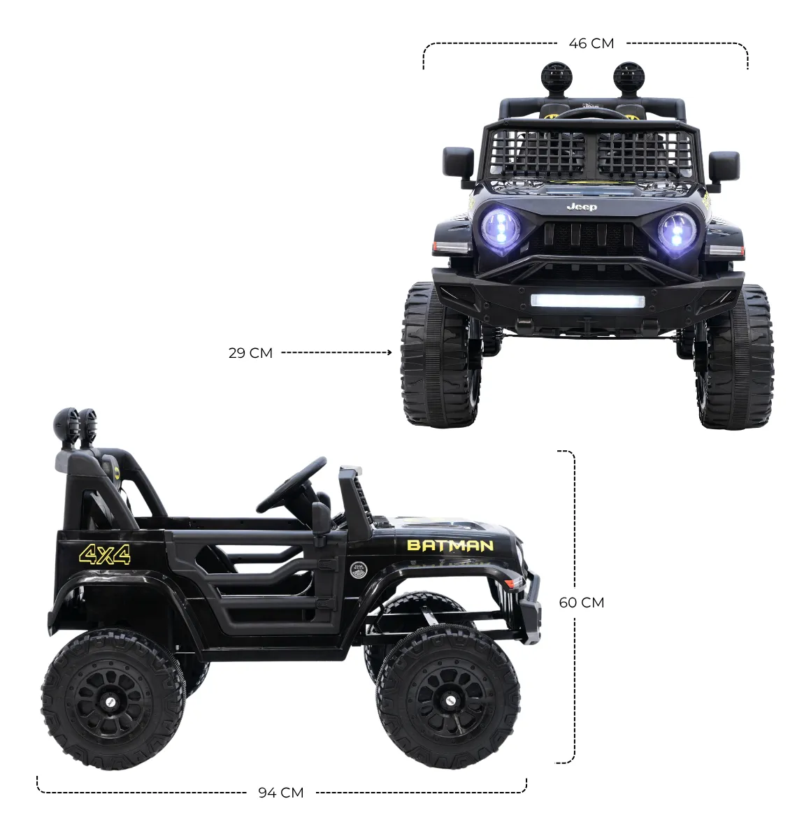 Foto 6 pulgar | Montable Eléctrico Jeep Aeiou Negro