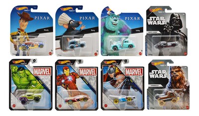 Foto 1 | Hot Wheels Character Cars Pack 8 Vehiculos Mattel Cd
