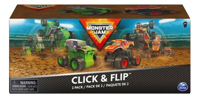 Foto 1 | Monster Jam Click And Flip Toro Loco Y Digger Spin Master