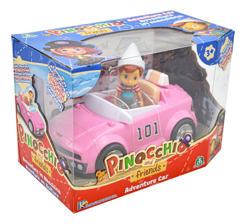 Foto 3 pulgar | Pinocchio Y Amigos auto Aventura Con Figura Giochi Preziosi