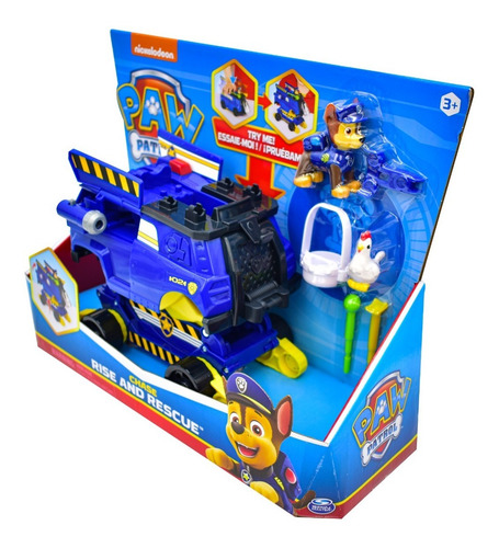 Foto 2 | Paw Patrol Chase Levántate Y Rescata Spin Master