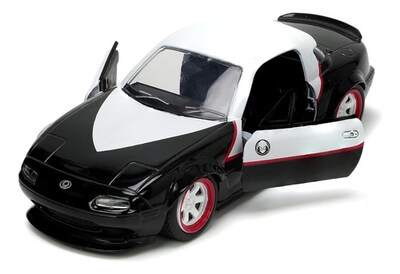 Foto 2 | Marvel Spiderman Ghost Spider Y Mazda Miata 1:32 Jada