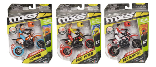 Foto 2 pulgar | Moto Xtreme Sports Pack Hopper Flyer Y Raptor Jakks Pacific