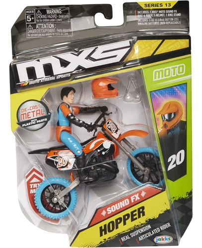 Foto 3 pulgar | Moto Xtreme Sports Pack Hopper Flyer Y Raptor Jakks Pacific