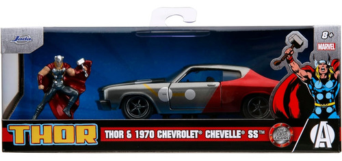 Foto 2 pulgar | Marvel Thor Y 1970 Chevrolet Chevelle Ss 1:32 Jada