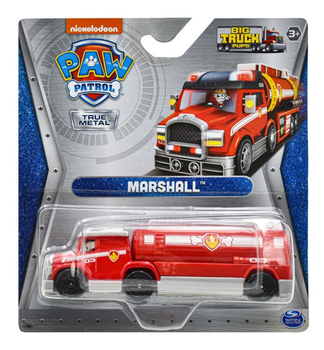 Foto 2 pulgar | Paw Patrol Marshall Big Truck Pups True Metal Spin Master