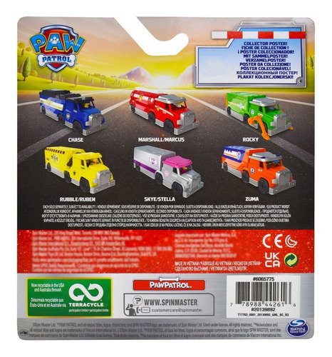 Foto 3 | Paw Patrol Marshall Big Truck Pups True Metal Spin Master