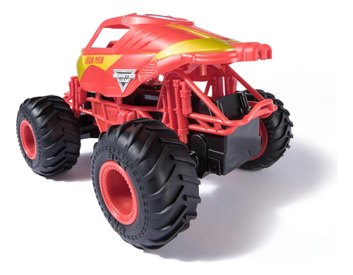 Foto 4 pulgar | Monster Jam Marvel Vehiculo Iron Man Rc 1:24 Spin Master