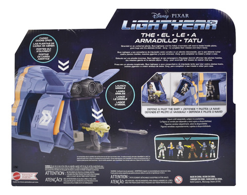 Foto 4 pulgar | Disney Lightyear El Armadillo Lanza Misiles 31cm Mattel