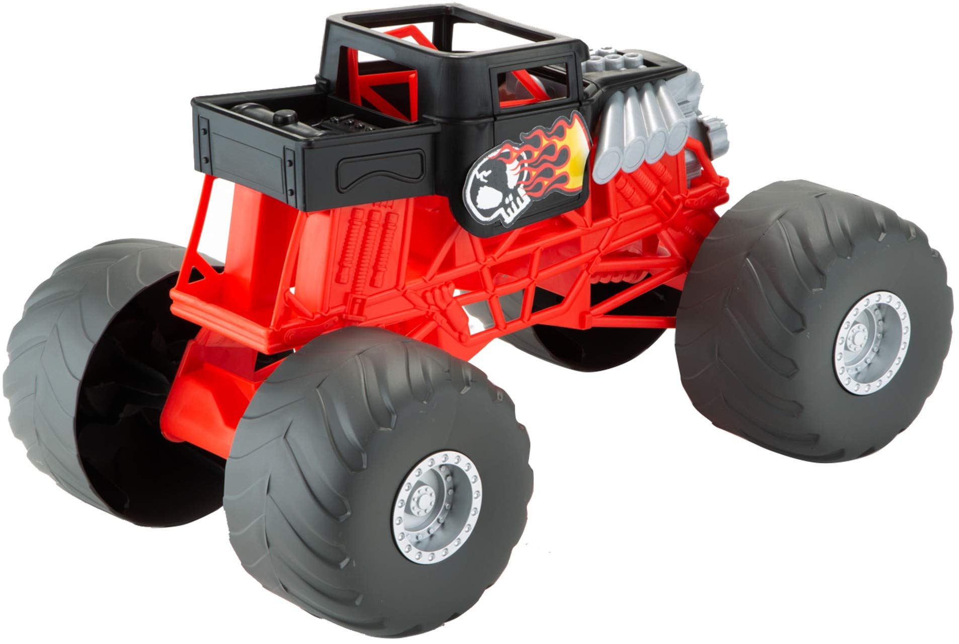 Foto 6 pulgar | Monster Truck Hot Wheels Boneshaker Genormous A Escala 1:10 - Venta Internacional.