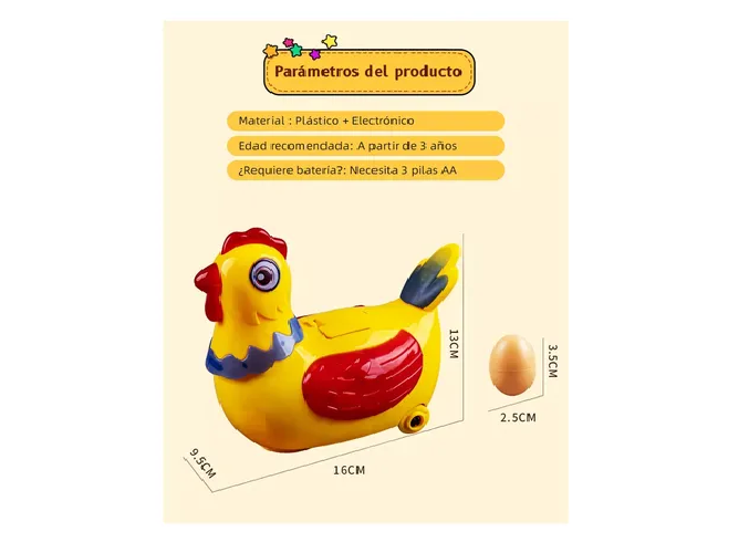 Foto 6 pulgar | Juguete Interactivo Xtellar Gallinas Que Cantan Y Ponen Huevos Para Bebés