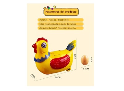 Foto 5 | Juguete Interactivo Xtellar Gallinas Que Cantan Y Ponen Huevos Para Bebés