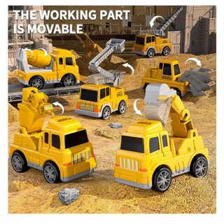 Foto 3 | Carros De Ingeniería 7pz Belug Amarillo