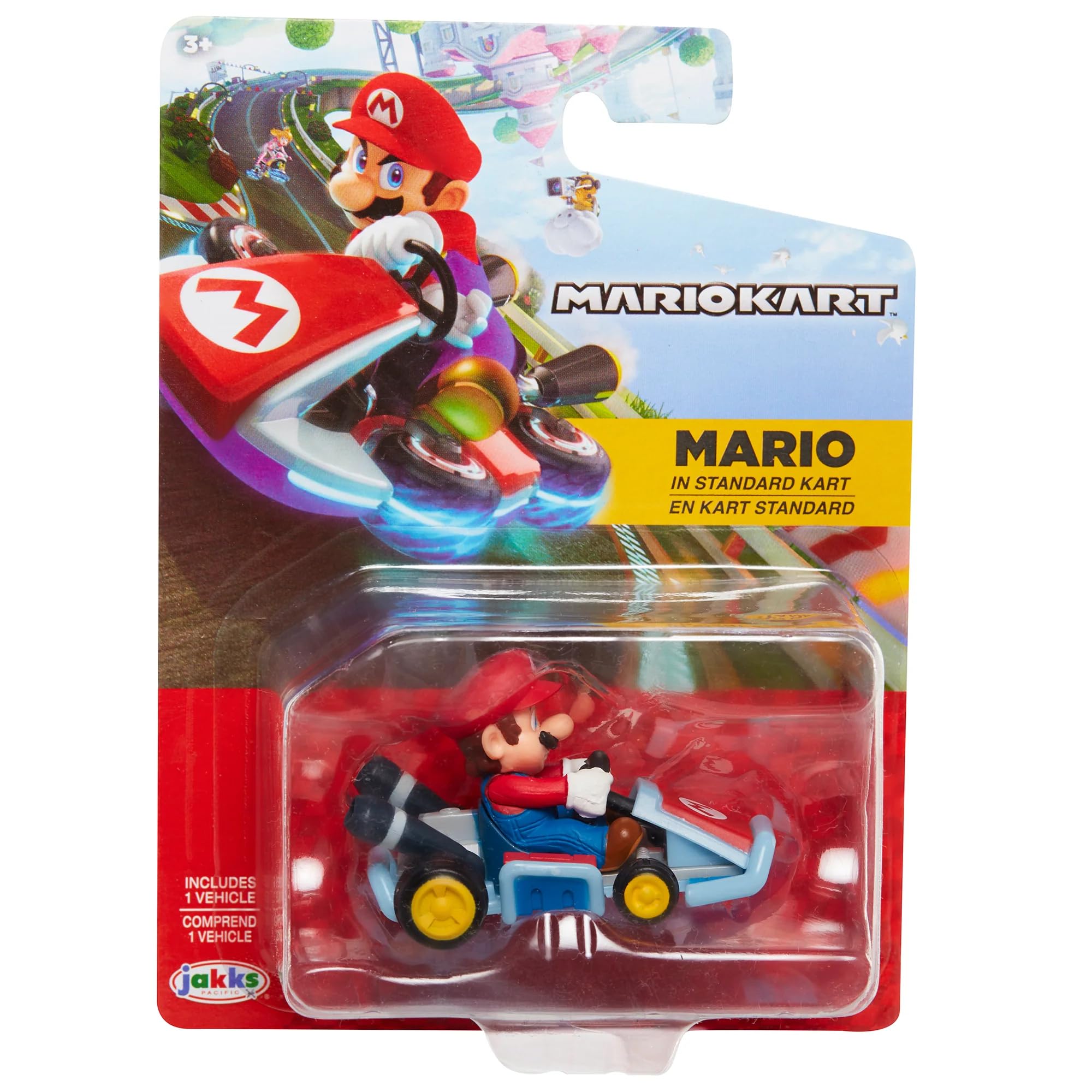 Foto 1 | Figura De Acción Nintendo Mario Kart Racers Mario Con Standard Kart - Venta Internacional.