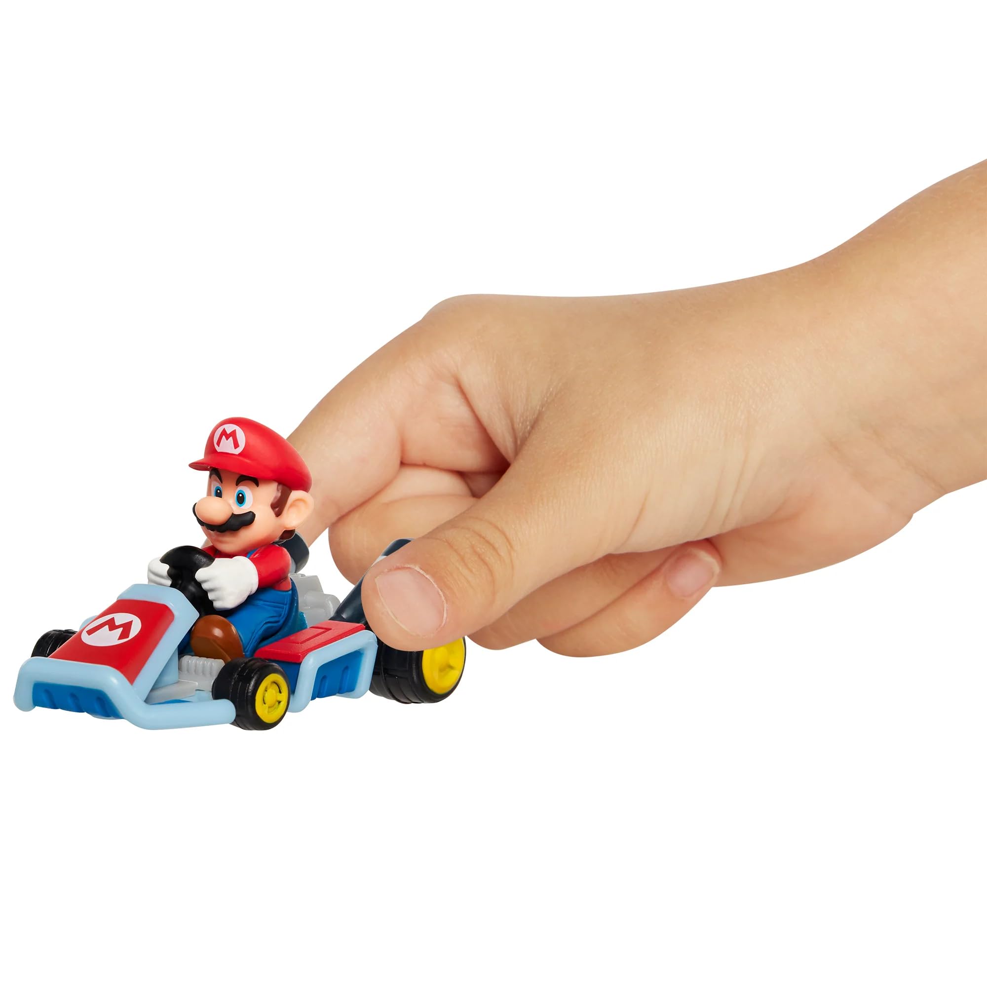 Foto 7 | Figura De Acción Nintendo Mario Kart Racers Mario Con Standard Kart - Venta Internacional.