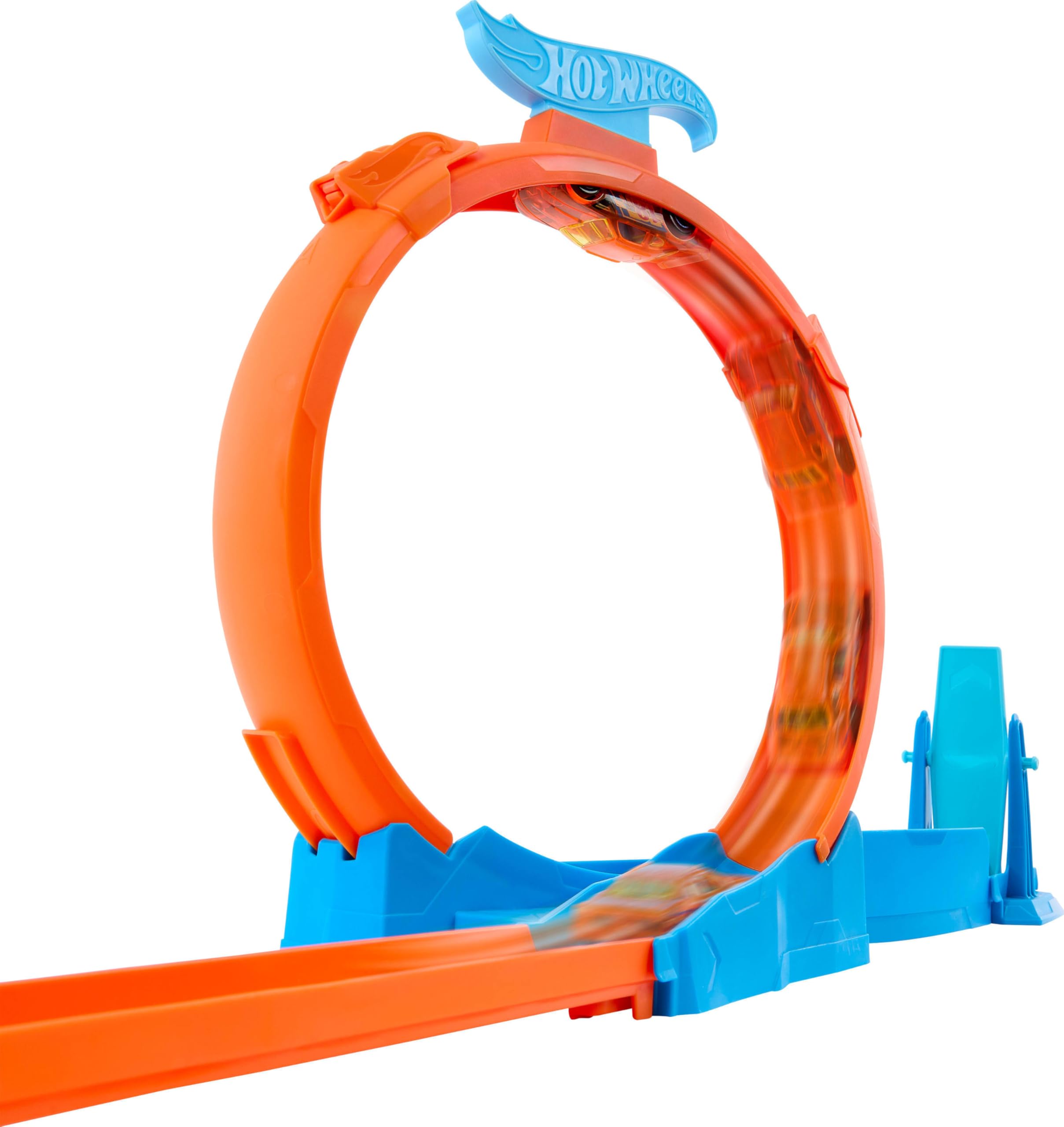 Foto 5 pulgar | Set De Atletismo Para Coches De Juguete Hot Wheels Triple Loop Con Vehículo 1:64. - Venta Internacional.