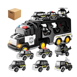 Foto 1 | Coche De Policía 7pz Belug Negro Blanco