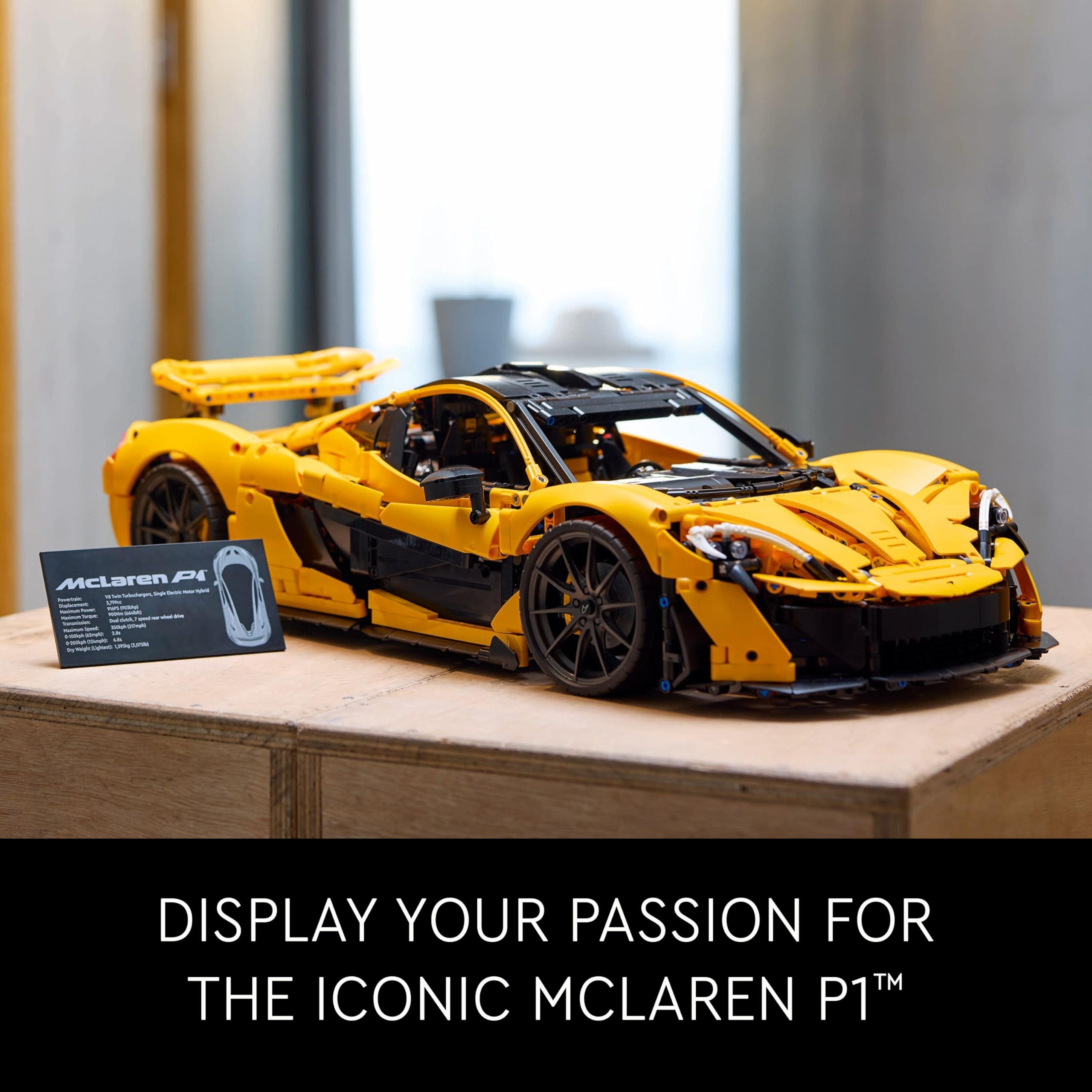 Foto 5 pulgar | Maqueta De Coche Lego Technic Mclaren P1 1:8 Para Adultos 42172 - Venta Internacional.