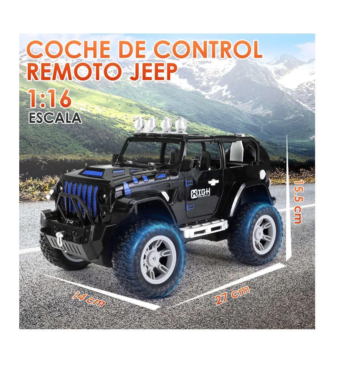 Foto 6 pulgar | Carro a Control Remoto Belug con Accesorios