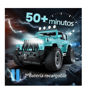 Foto 2 | Coche A Control Remoto Jeep Juguetes De 2 4 Ghz Verde Claro