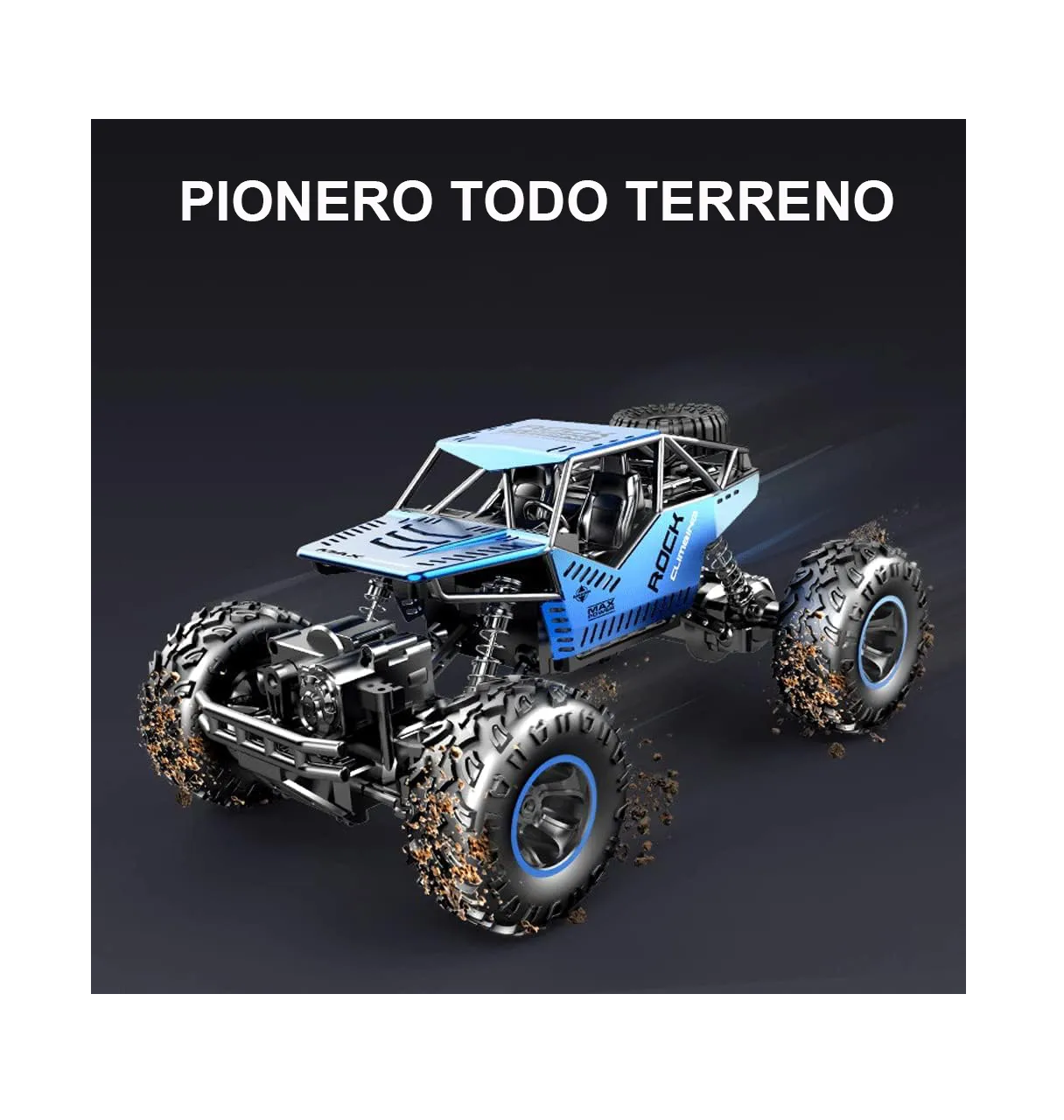 Foto 3 pulgar | Juguete Coche A Control Remoto 4x4 Azul