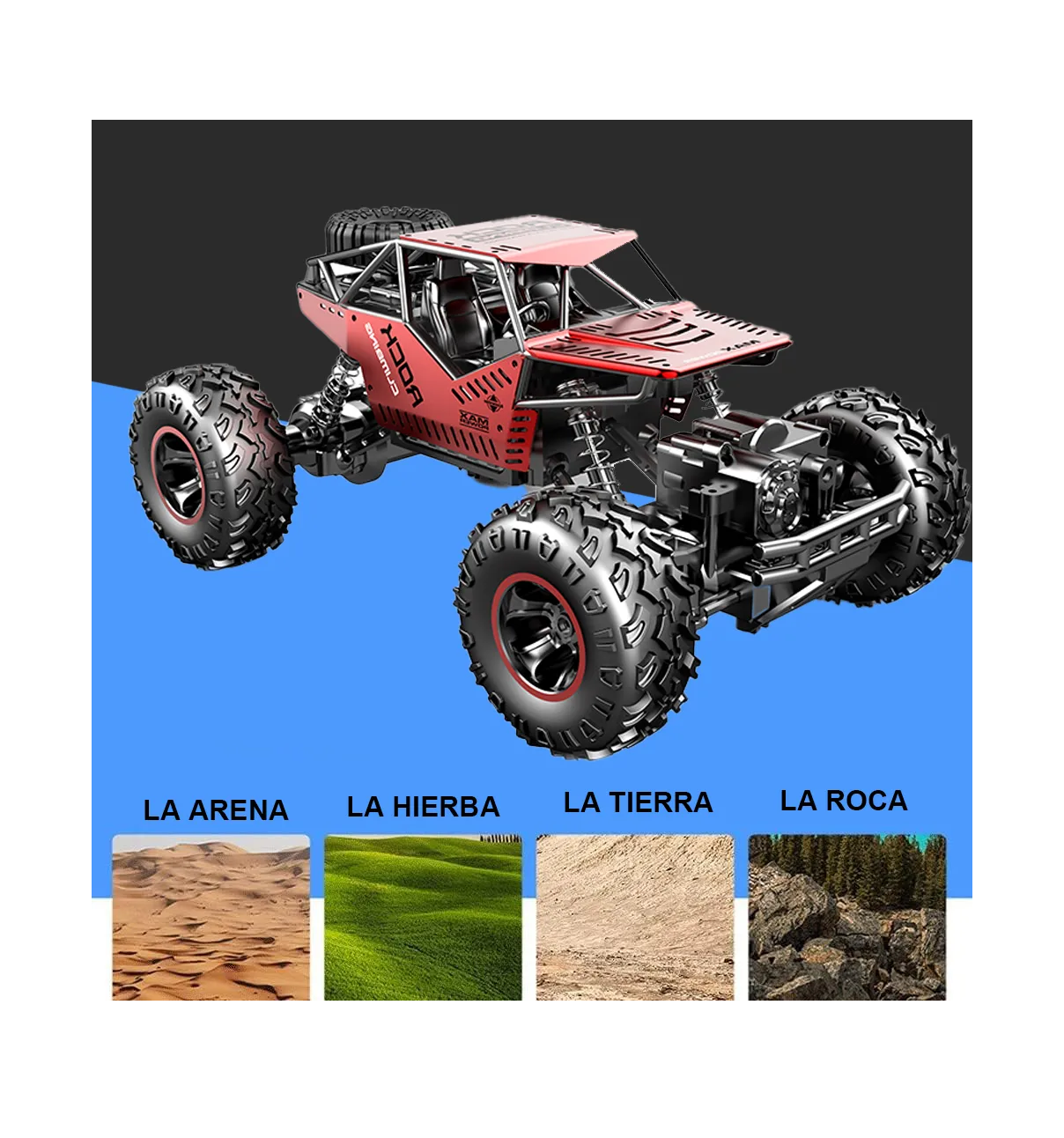 Foto 4 | Juguete Coche A Control Remoto 4x4 Rojo
