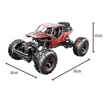 Foto 5 | Juguete Coche A Control Remoto 4x4 Rojo