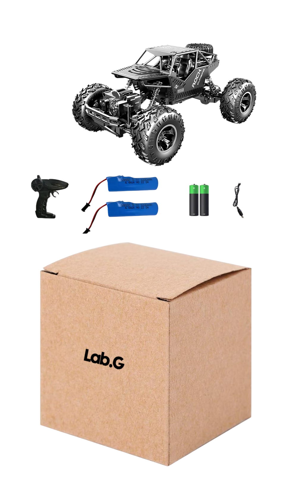 Foto 1 | Juguete Coche A Control Remoto 4x4 Negro